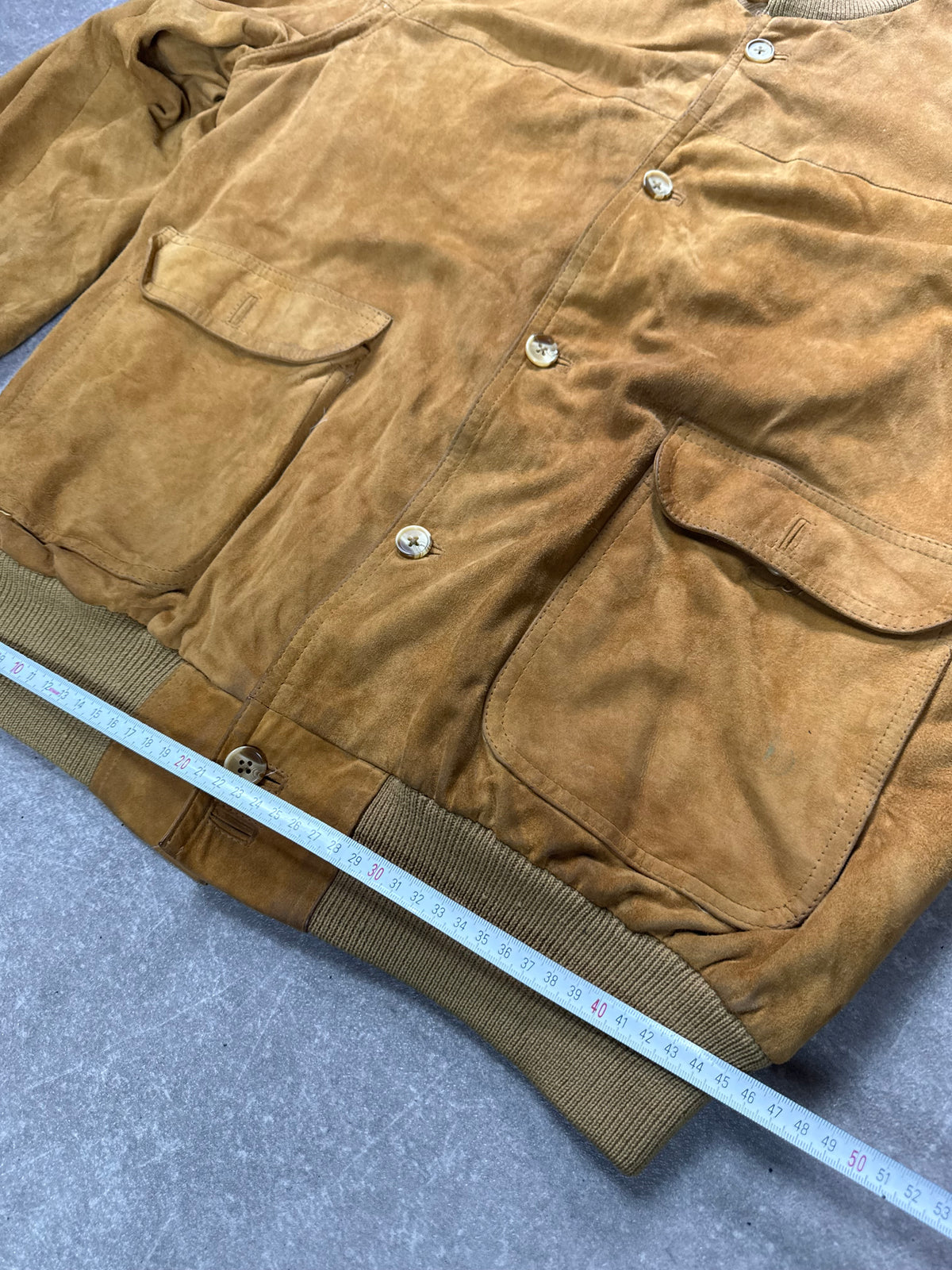 Vintage Gucci Wildleder Lederjacke Bomberjacke Braun Herren Gr. 54 Suede Blouson