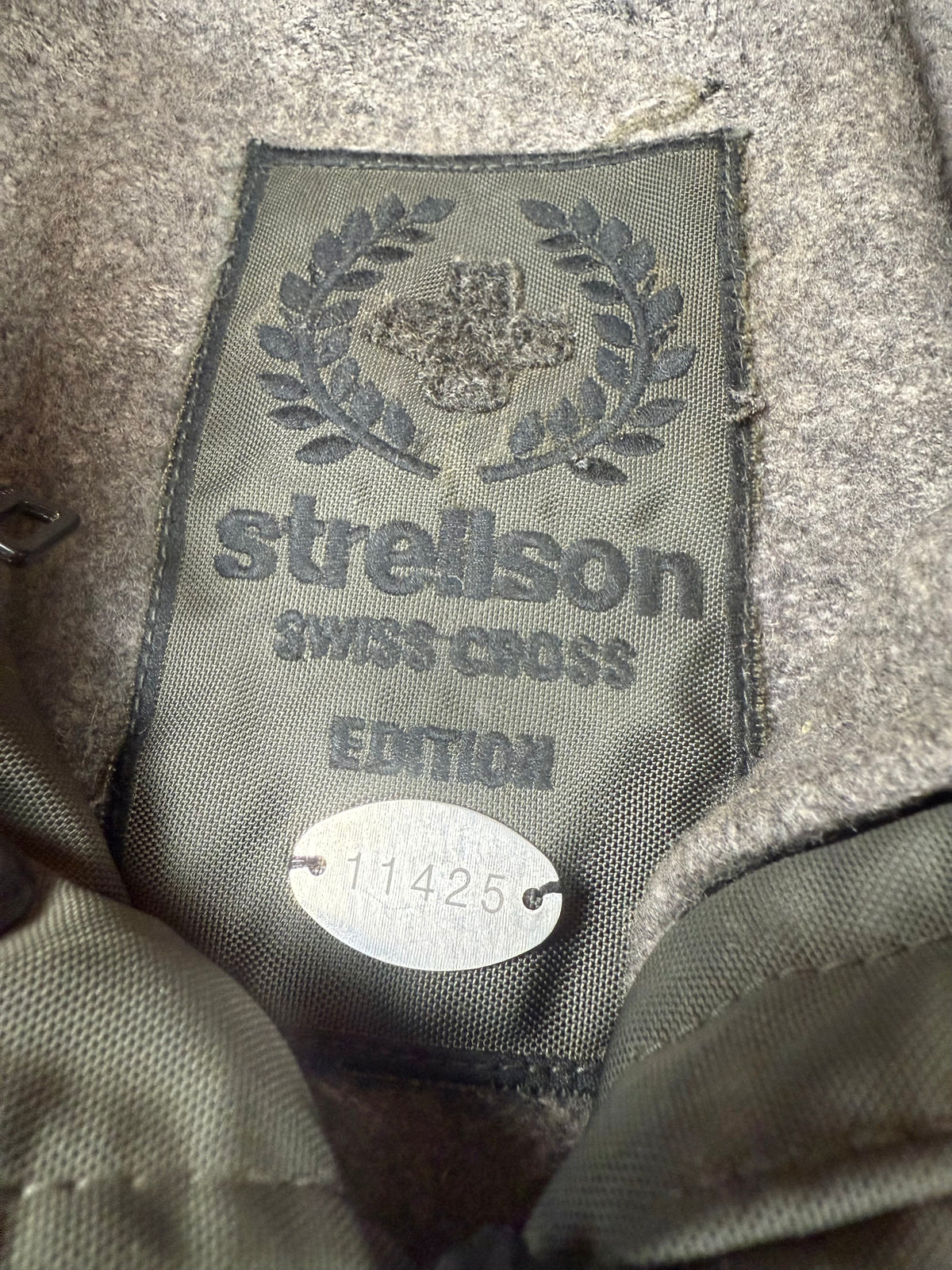 Vintage Strellson Swiss Cross Parka Herren Oliv Military Field Jacket