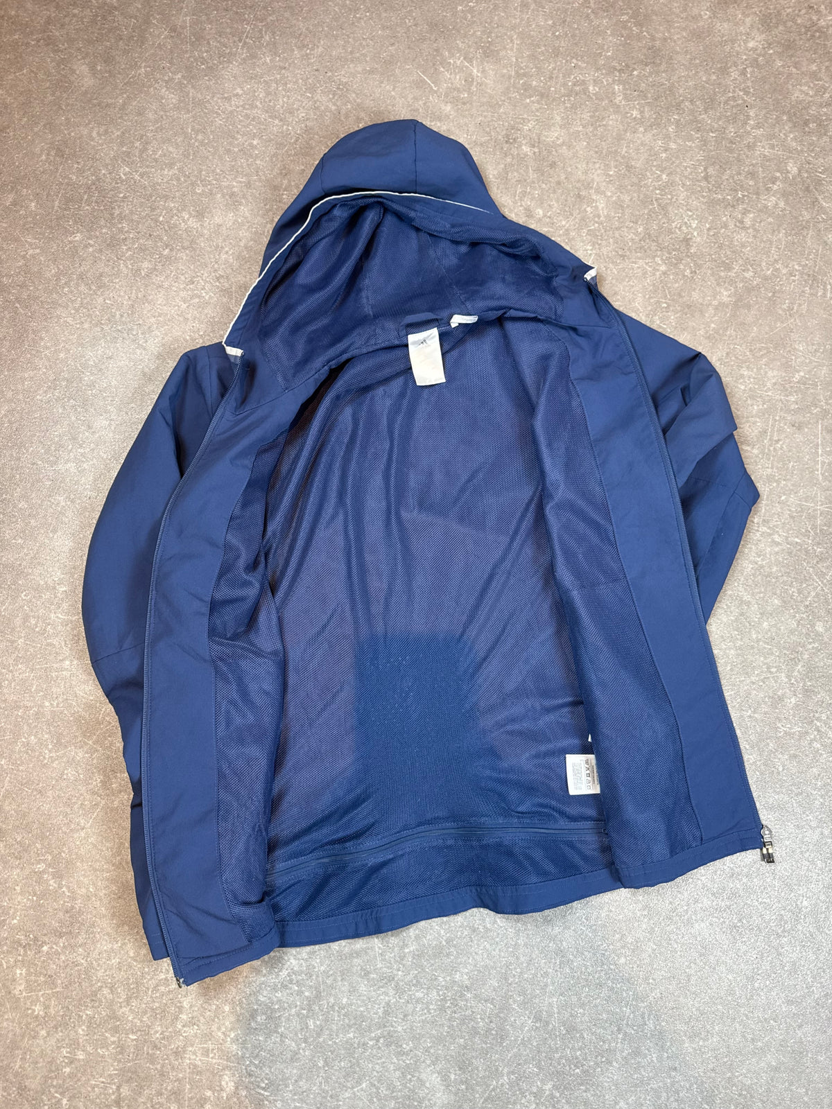 adidas Real Madrid ClimaCool Trainingsjacke Blau mit Kapuze – Fußball
