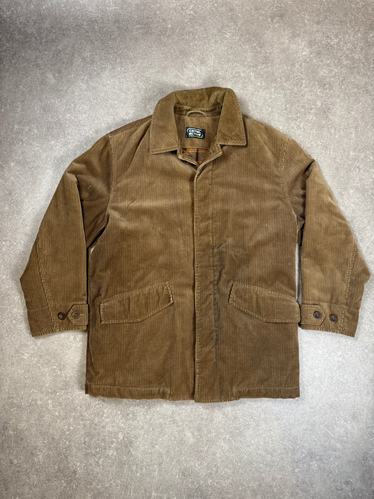 Camel Active Herren Cordjacke Braun Vintage Outdoor Jacke