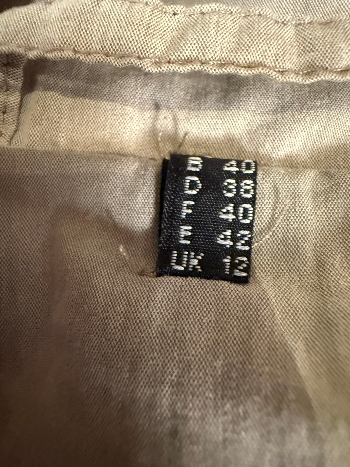 Vintage TRADEZ Damen Mantel Gr. 38 Beige Grau Stehkragen Longcoat