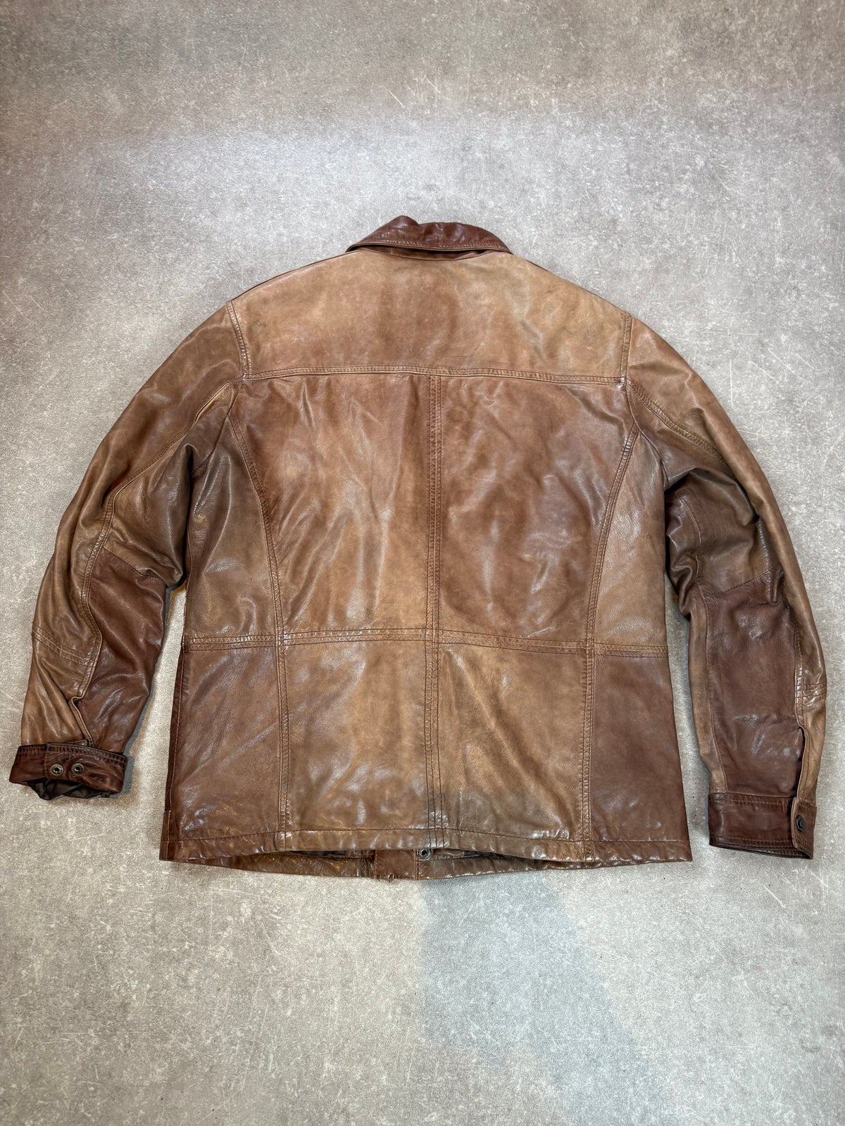 Engbers Lederjacke Herren Braun L Vintage Field Jacket Nappaleder Outdoor