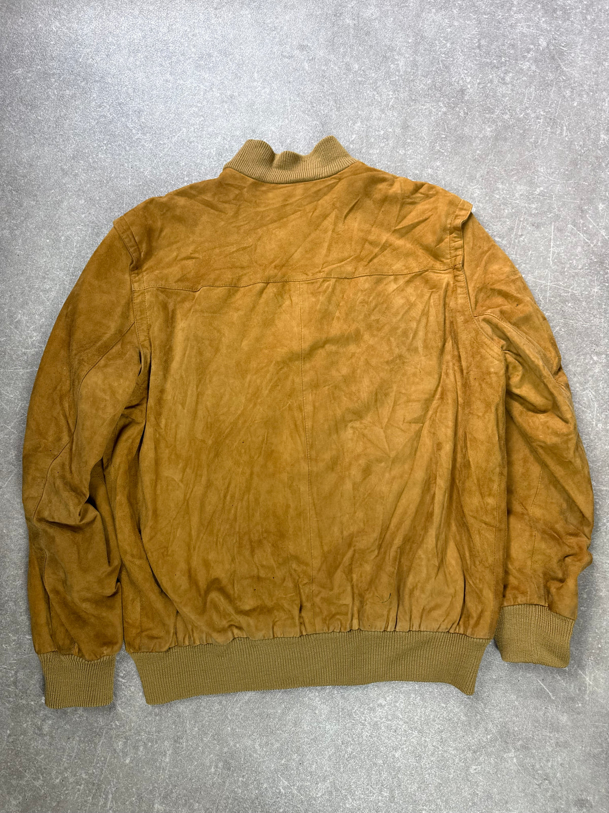 Vintage Gucci Wildleder Lederjacke Bomberjacke Braun Herren Gr. 54 Suede Blouson
