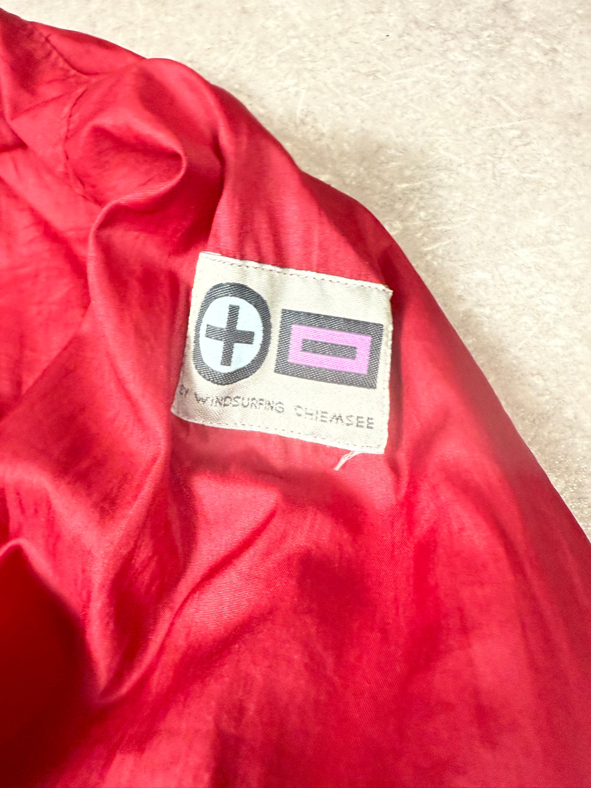 Vintage Chiemsee Windsurfing Trainingsanzug 90er Rot Jacke & Hose Gr. M