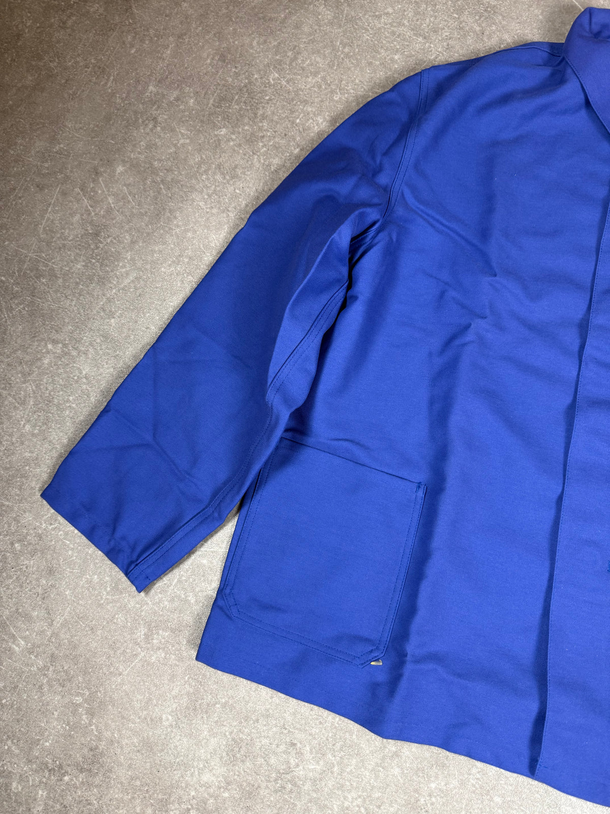 Vintage Arbeitsjacke Marquardt & Schulz Gr. 60 Blau Workwear Chore Jacket Berufsjacke