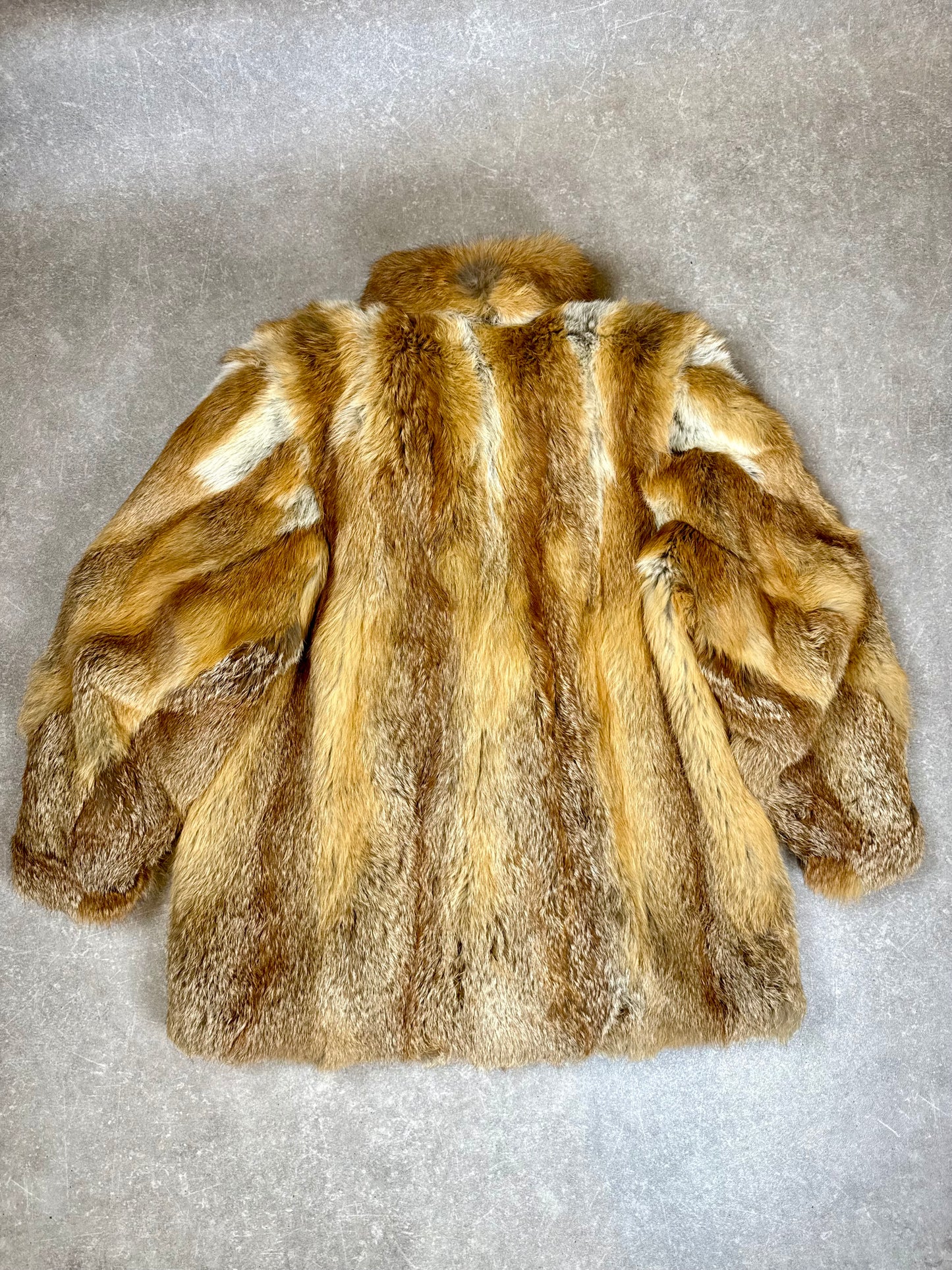 Vintage Rotfuchs Pelzmantel Red Fox Exclusive Echtfell Damen Gr. XL 44/46 Fuchs