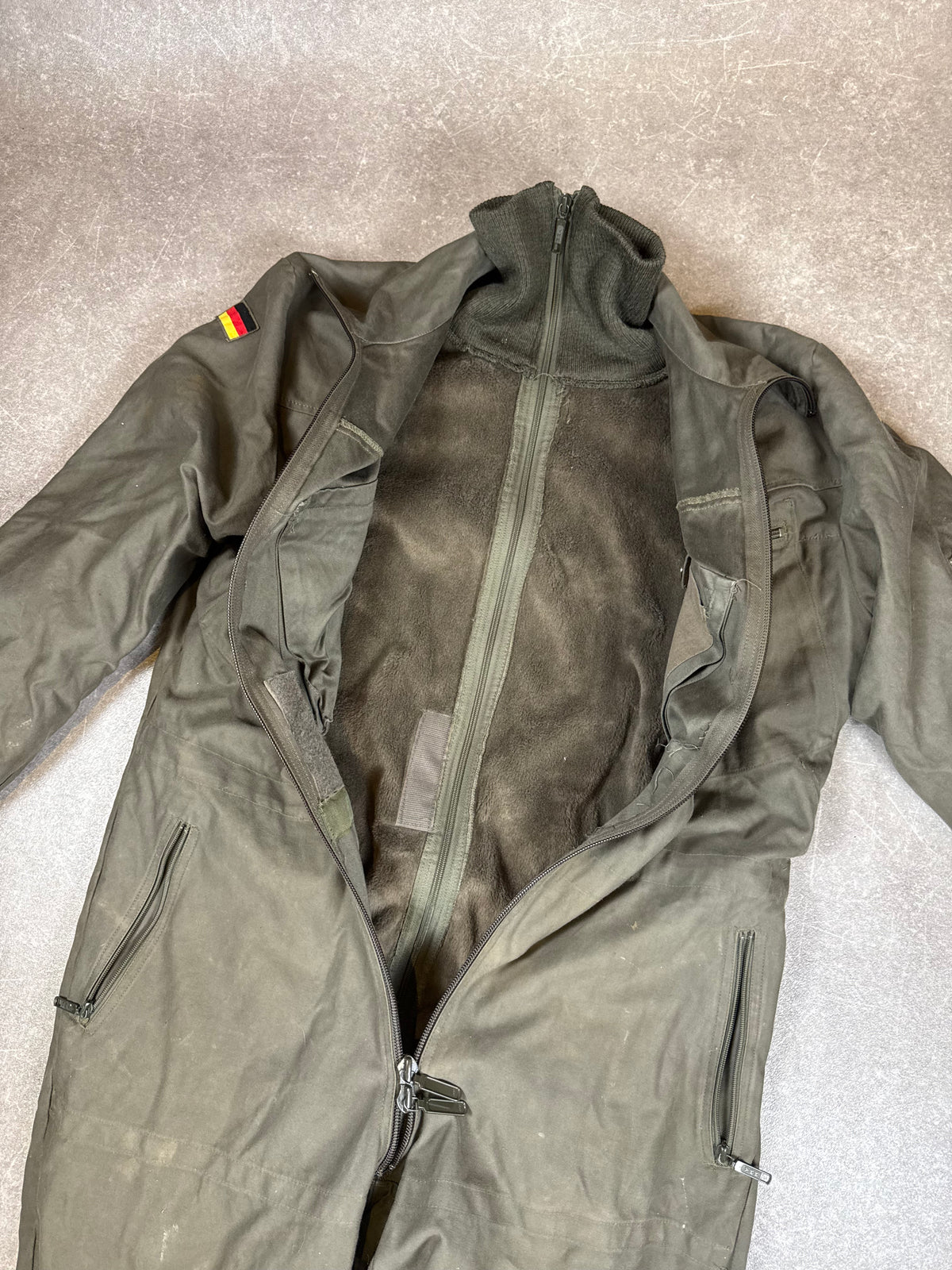 Bundeswehr Fliegerkombi 1985 Gr. 7 Scharrer Pilot Overall mit Innenfutter Vintage