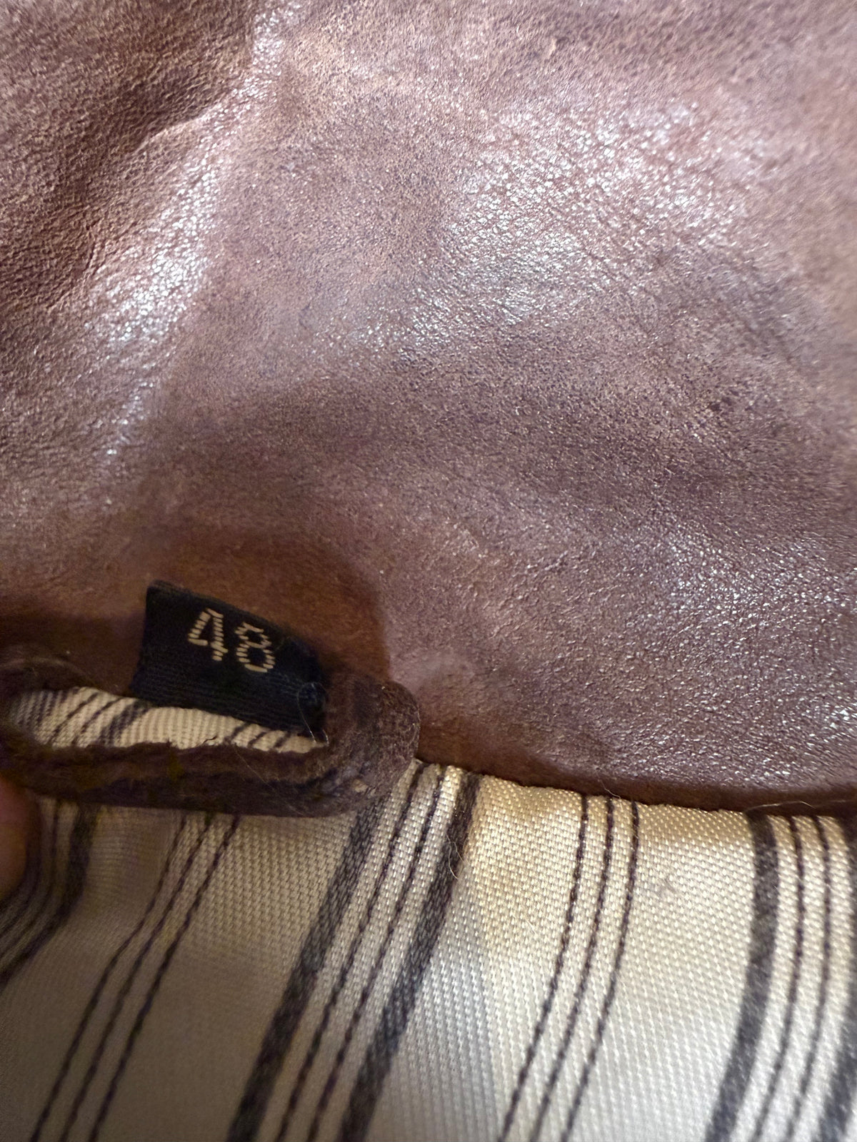 Vintage Herren Lederjacke Der Lederer Beachy Gr. 48 Braun Echtleder 80er/90er