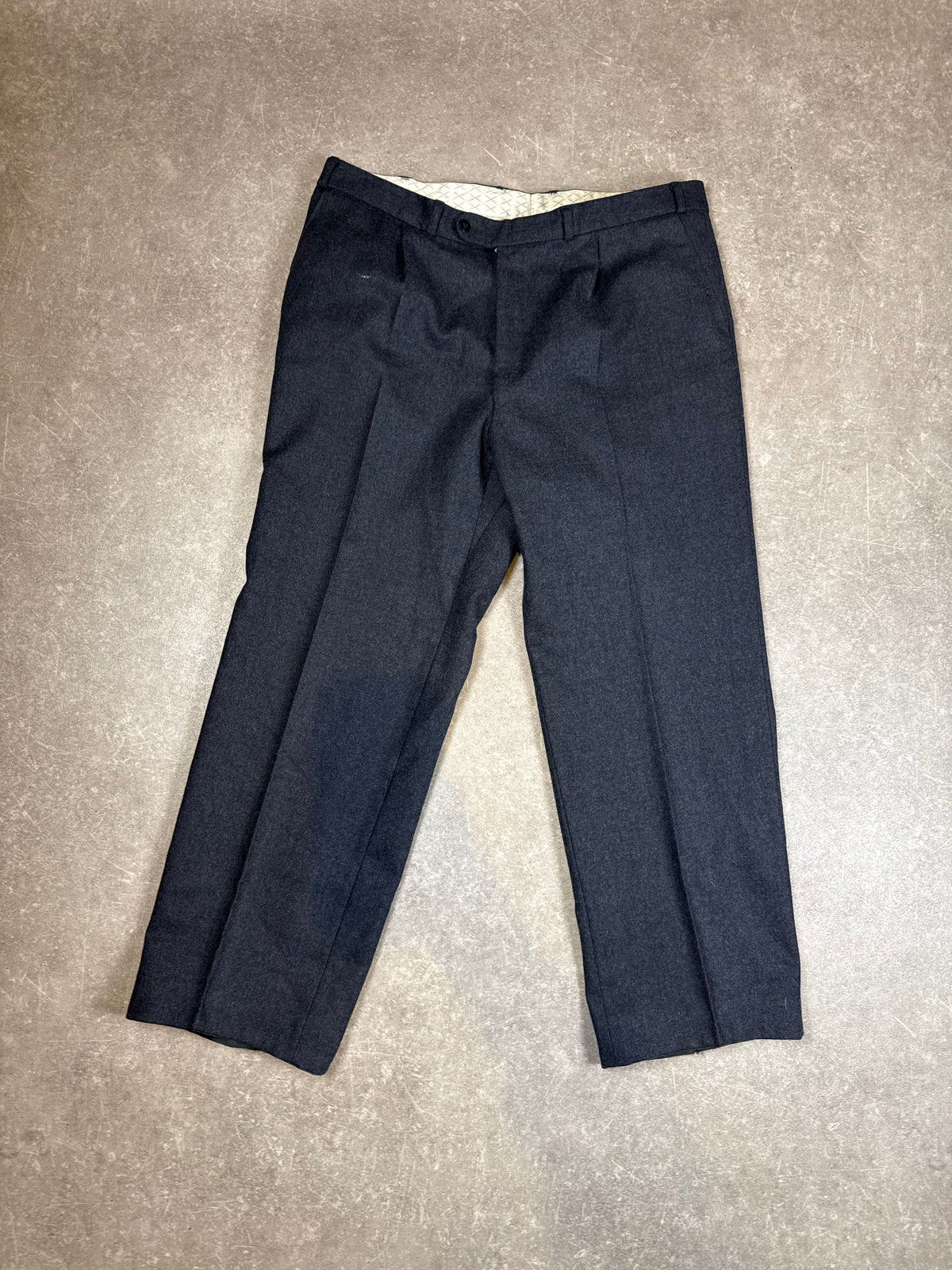 Vintage Herren Trachtenanzug Schurwolle Dunkelblau – Janker Sakko & Hose Gr. 27