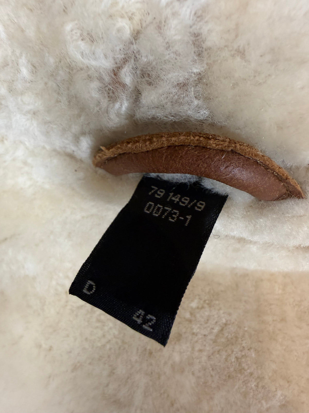 Vintage Lammfellmantel  Gr. 42 – Echtleder Braun Shearling Wintermantel