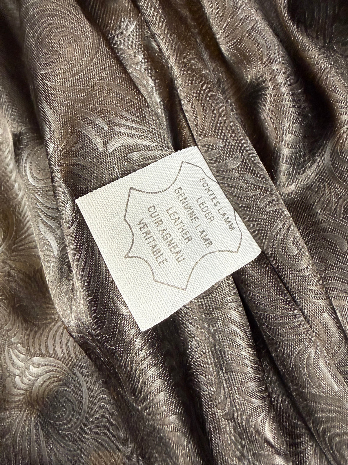 Ottimo Damen Lederblazer XL – Echtes Lammleder Braun Vintage