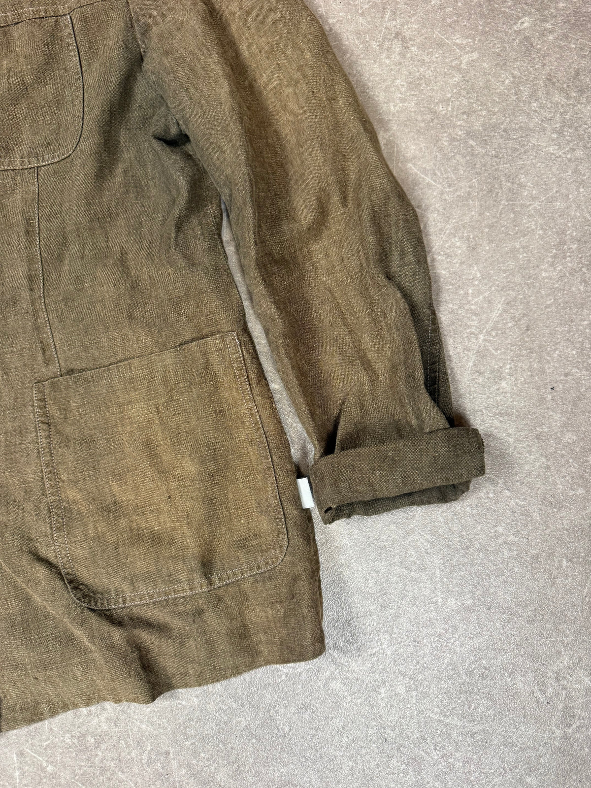 LIVRE Young Concept Damen Leinen Hosenanzug Gr. 40 Vintage Khaki Zweiteiler