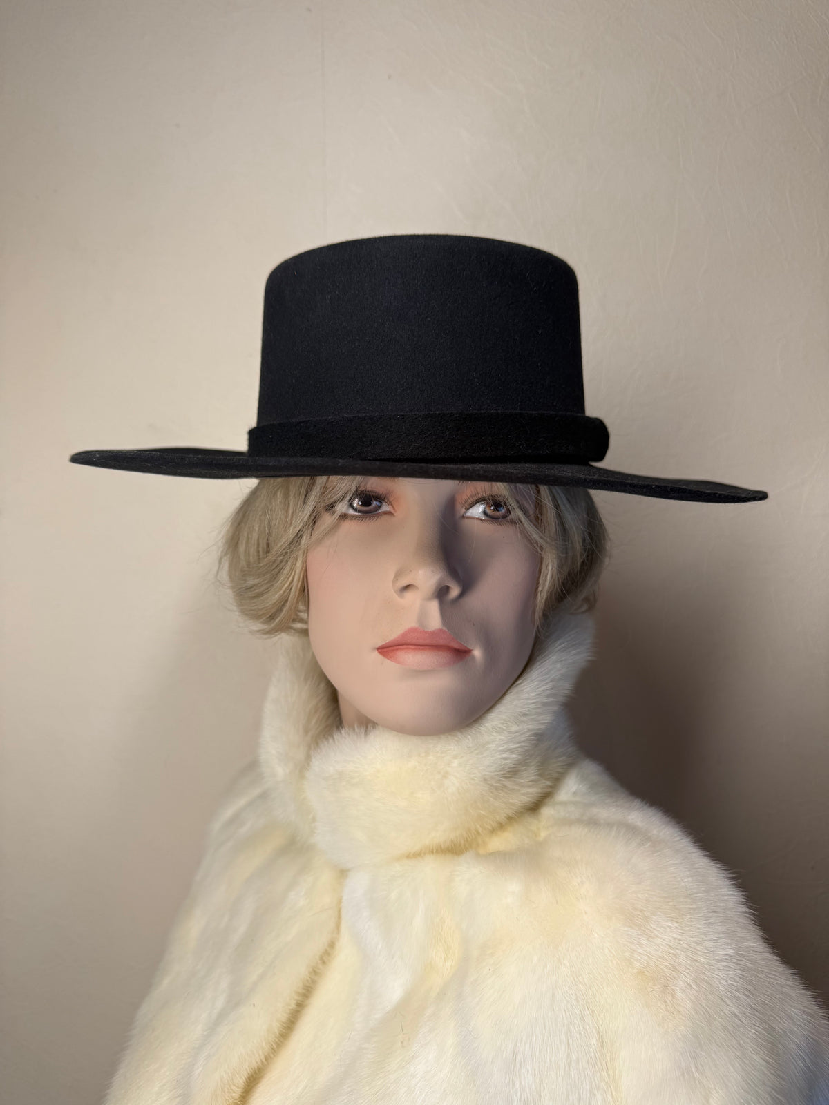 Vintage Wegener Herren Filzhut Schwarz Fedora Trachtenhut Wollfilz Klassischer Hut Made in Germany