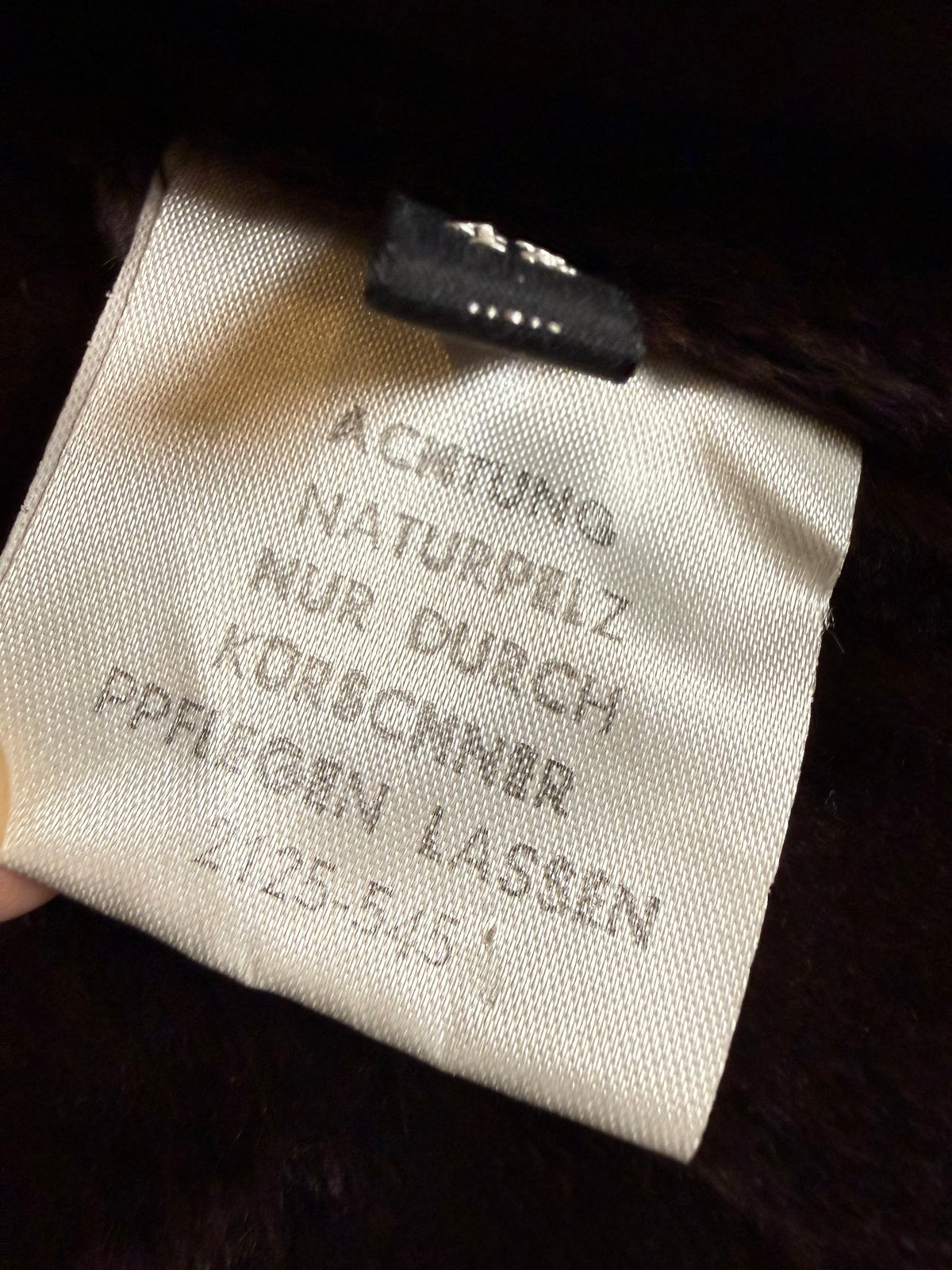 Vintage Norma Ledermantel Echtleder mit Nutria Naturfell Braun – Gr. ca. 42