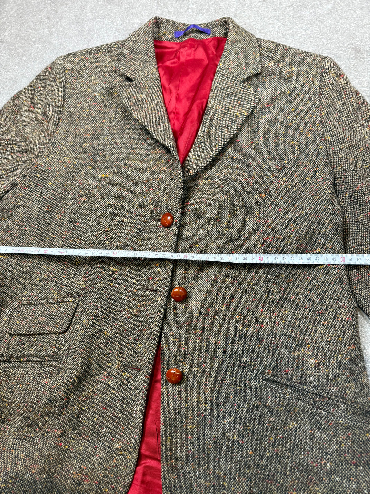Vintage Charles Robertson Harris Tweed Blazer Gr. 44 – 100% Schurwolle Irland