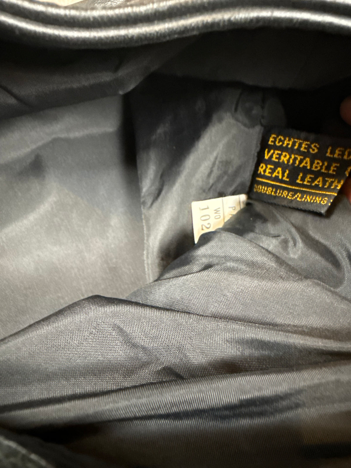 Vintage Lederhose Schwarz Gr. 42 – Echtleder Biker Schnürhose