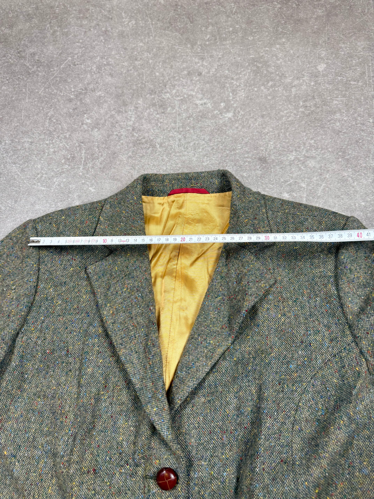 Vintage Donegal Tweed Damen Blazer Gr. 44 – 100% Schurwolle Made in Ireland