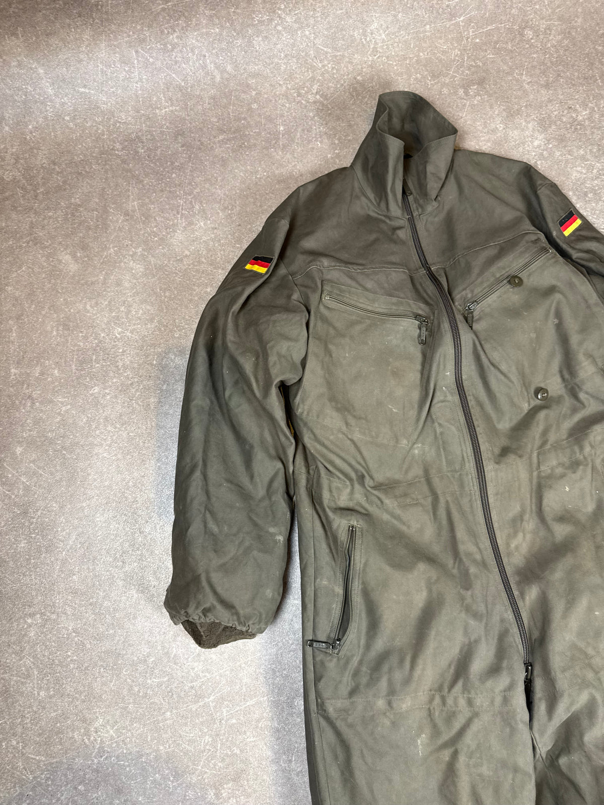 Bundeswehr Fliegerkombi 1985 Gr. 7 Scharrer Pilot Overall mit Innenfutter Vintage