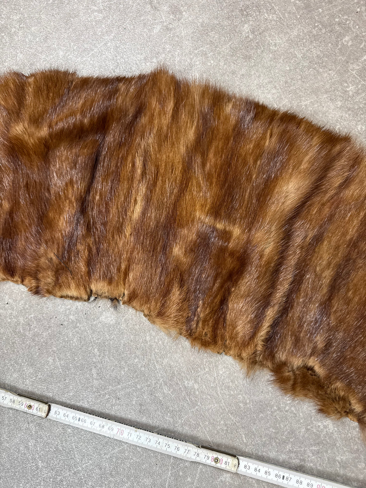 Vintage Nerz Pelzstola Braun Echtfell Mink Schulterkragen A.H.S. American Mink ca. 130 cm