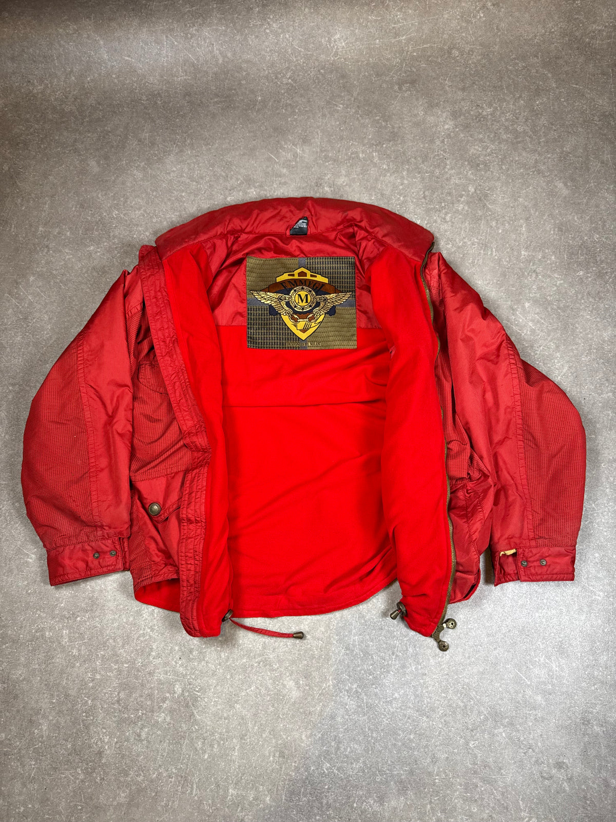 Vintage EMMEGI Outdoor Jacke Rot – Designed by Milos – 80er/90er Jahre