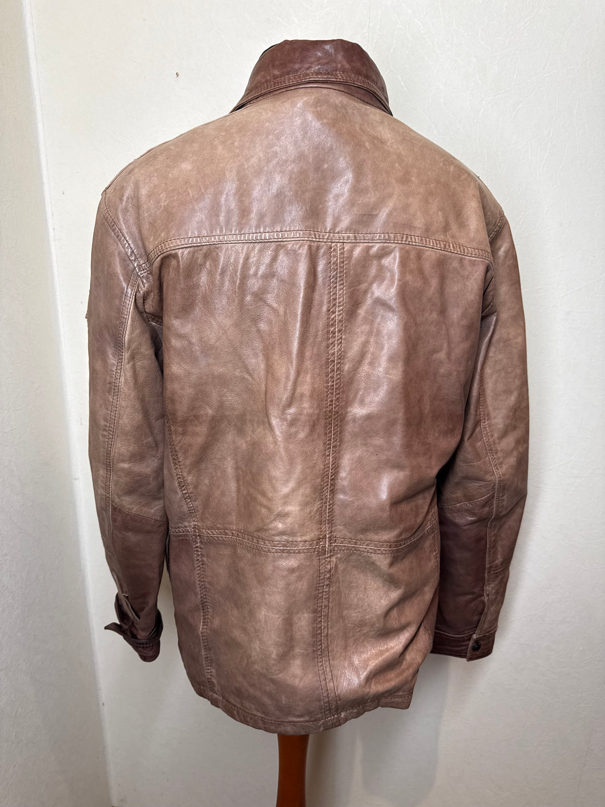 Engbers Lederjacke Herren Braun L Vintage Field Jacket Nappaleder Outdoor