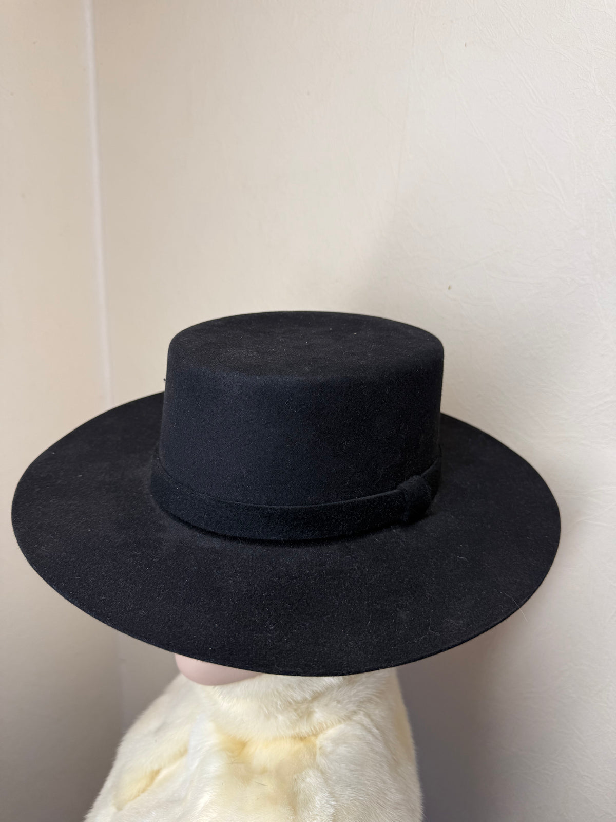 Vintage Wegener Herren Filzhut Schwarz Fedora Trachtenhut Wollfilz Klassischer Hut Made in Germany