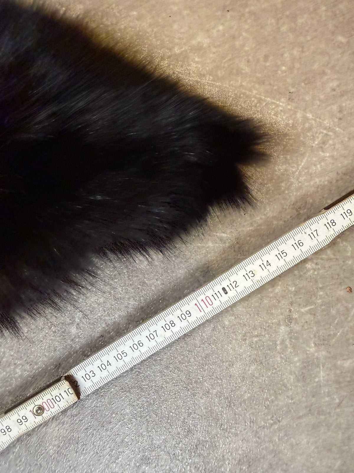 Vintage Nerz Pelzstola Schwarz Echtfell Pelzkragen Mink Fur ca. 120 cm