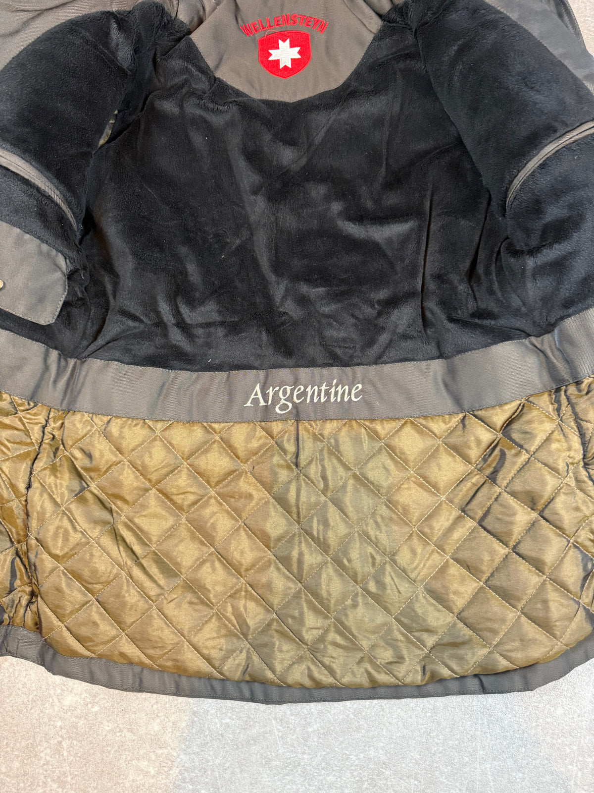 Wellensteyn Argentine Damen Winterjacke Parka XS Grau mit Kapuze & Gürtel
