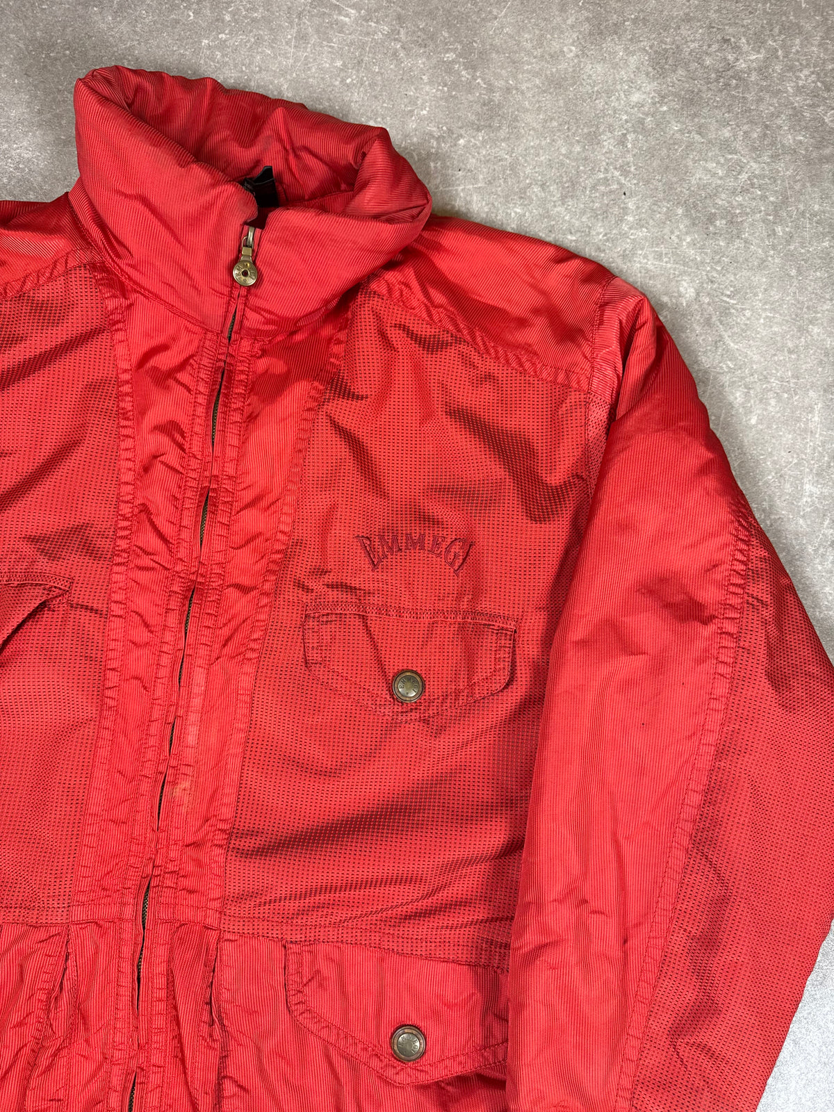 Vintage EMMEGI Outdoor Jacke Rot – Designed by Milos – 80er/90er Jahre