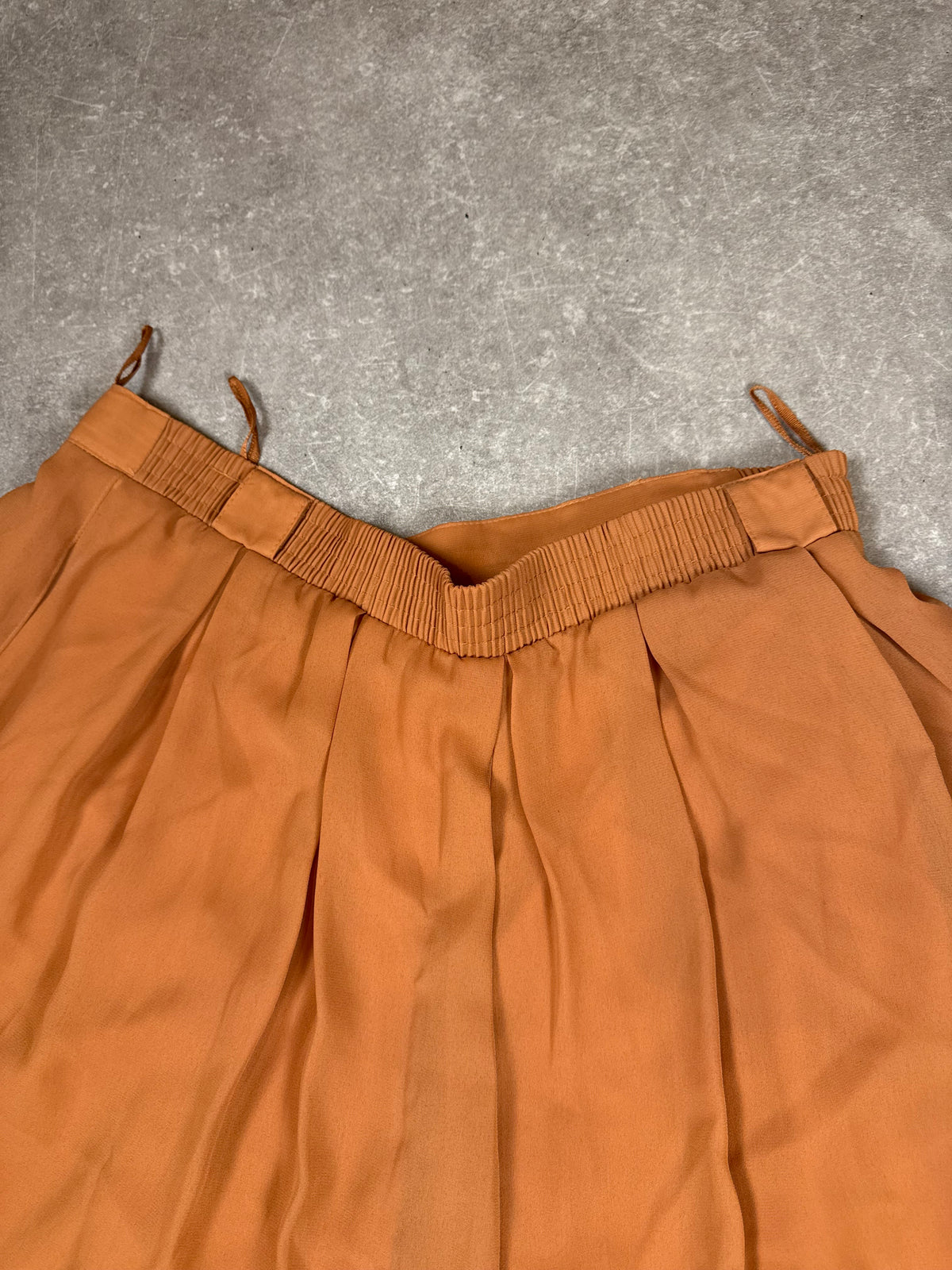 Vintage HIRSCH Culotte Hosenrock Gr. 46 Cognac Braun High Waist