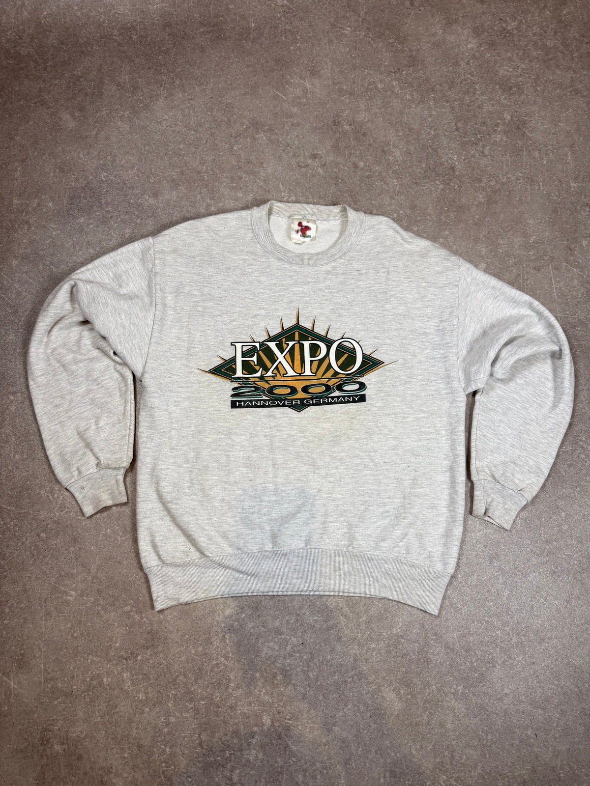 Vintage EXPO 2000 Hannover Sweatshirt – Original Millennium Pullover Grau M