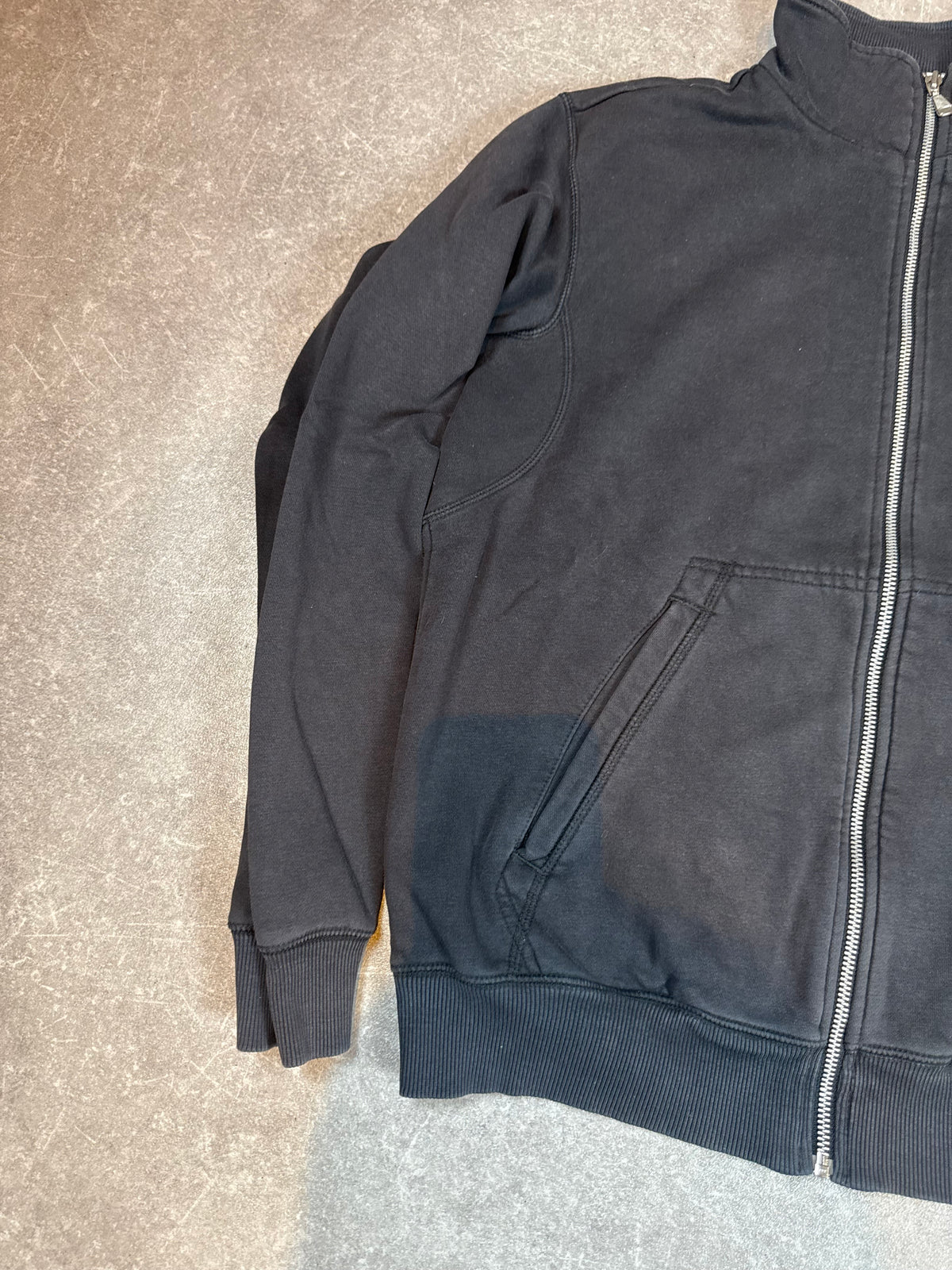 Nike Vintage Y2K Sweatjacke Gr. L Schwarz Full Zip Track Jacket Swoosh