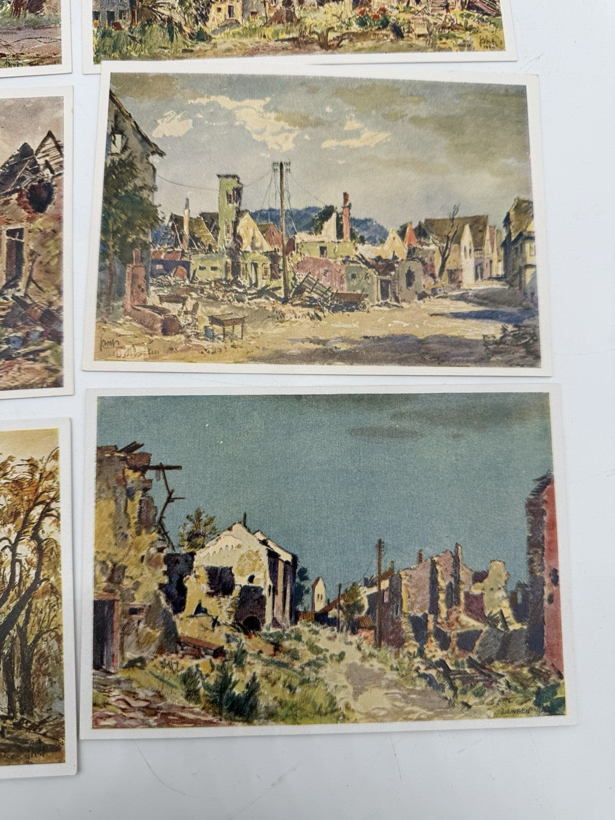 AK ANSICHTSKARTEN  WESTWALL & MAGINOTLINIE KRIEGSZERSTÖRTE GRENZDÖRFER