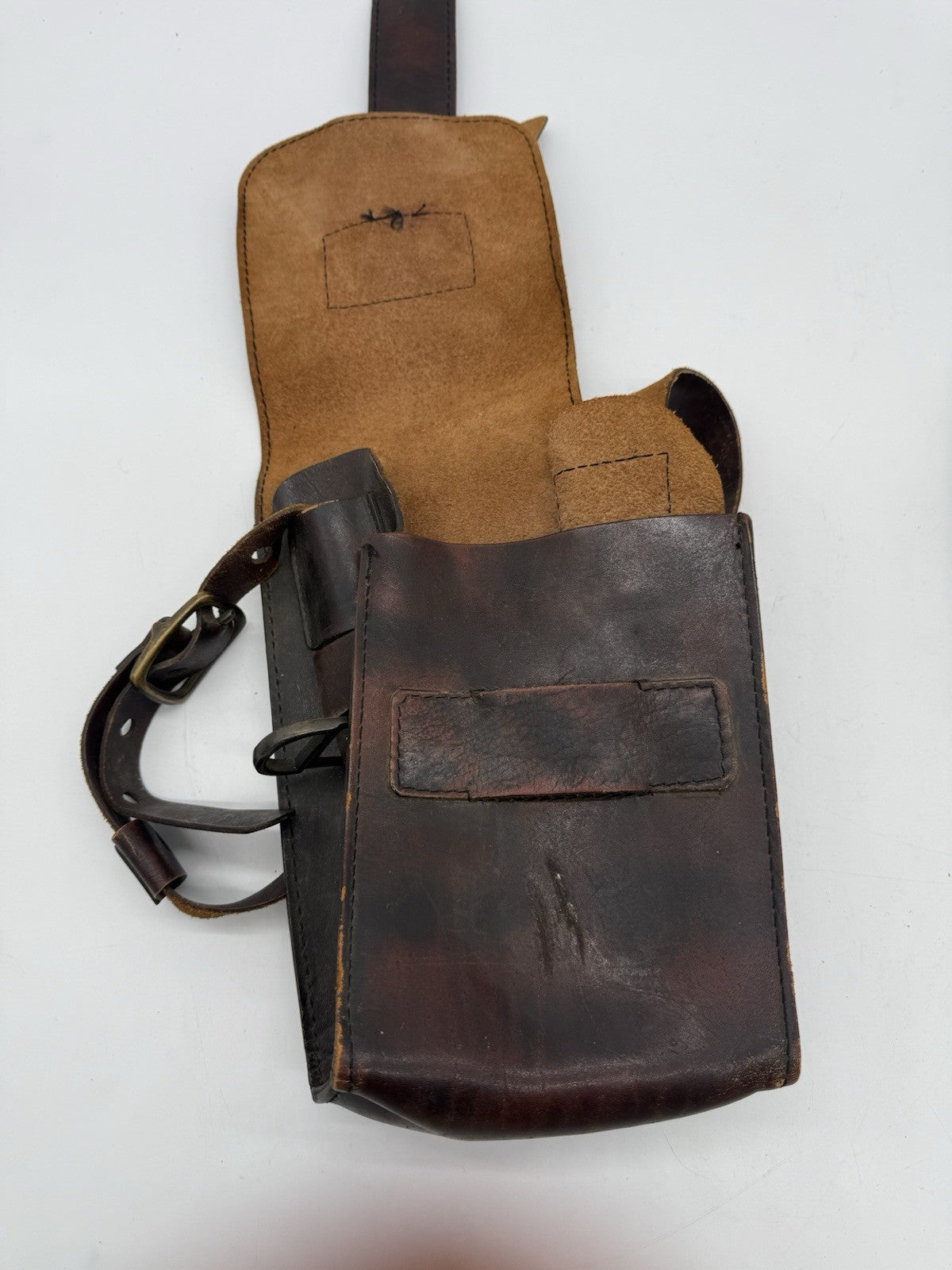 LEDERTASCHE SATTELTASCHE OLDTIMER KAVALLERIE MILITÄR HERREN