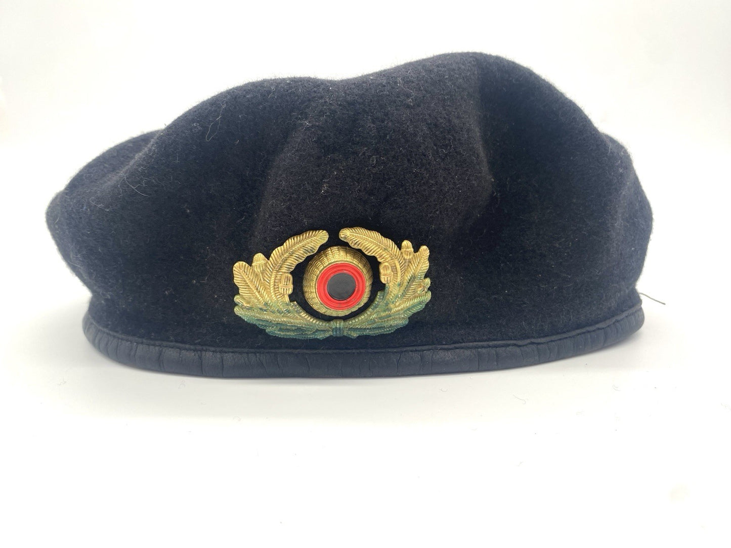 BARETT MIT KOKARDE BW BUNDESWEHR OFFIZIER MILITARIA