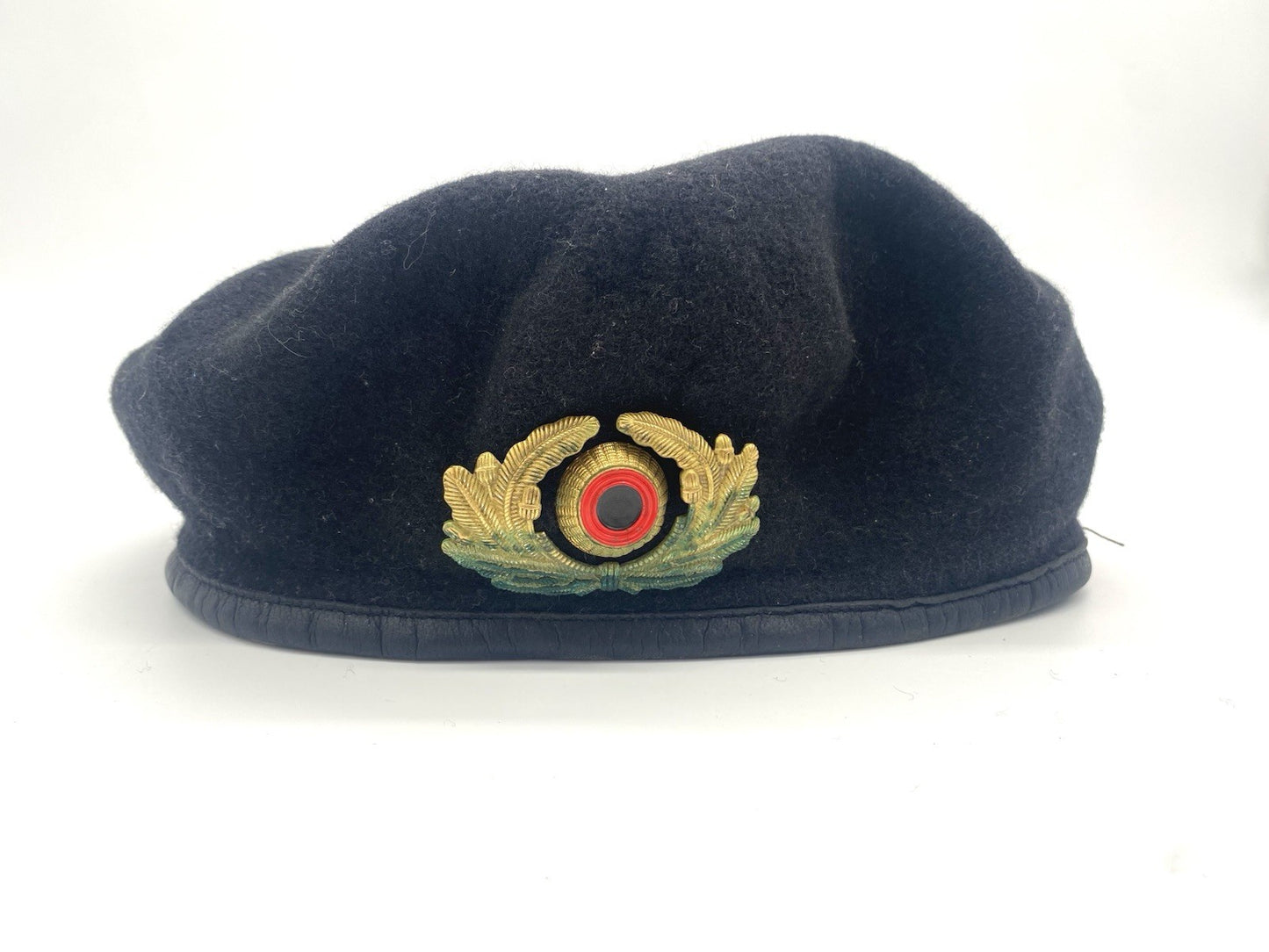 BARETT MIT KOKARDE BW BUNDESWEHR OFFIZIER MILITARIA