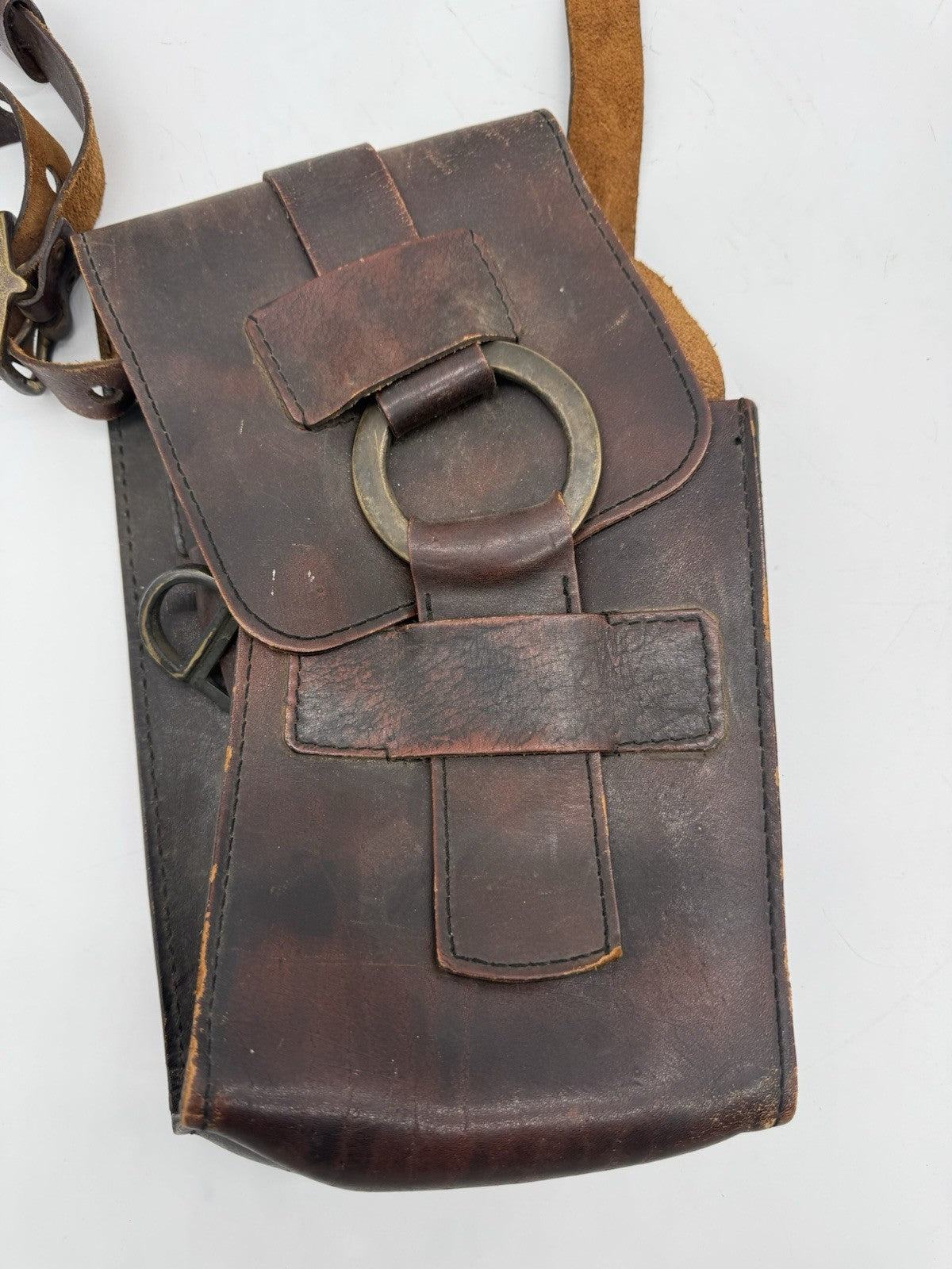 LEDERTASCHE SATTELTASCHE OLDTIMER KAVALLERIE MILITÄR HERREN