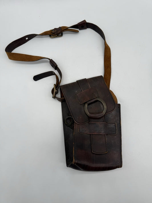 LEDERTASCHE SATTELTASCHE OLDTIMER KAVALLERIE MILITÄR HERREN