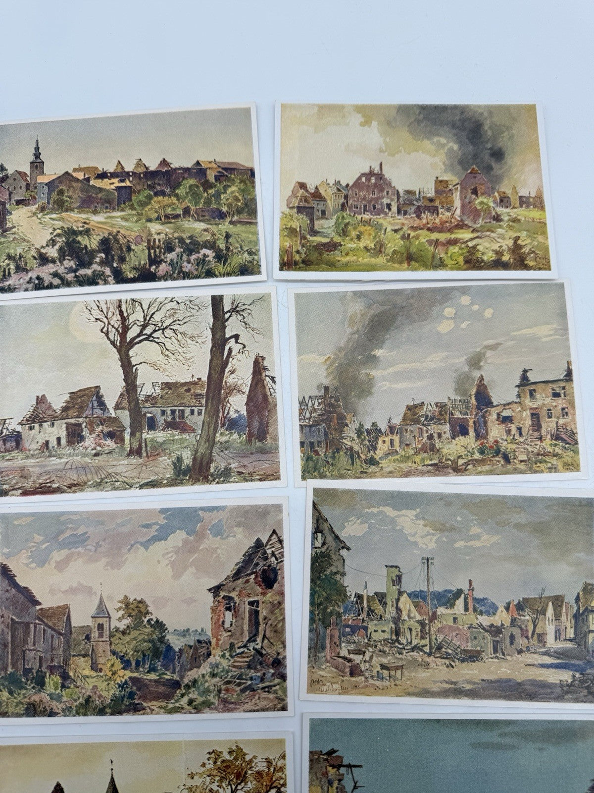 AK ANSICHTSKARTEN  WESTWALL & MAGINOTLINIE KRIEGSZERSTÖRTE GRENZDÖRFER